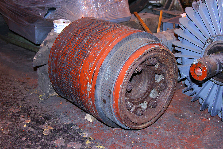 Auxiliary generator armature at Bowers