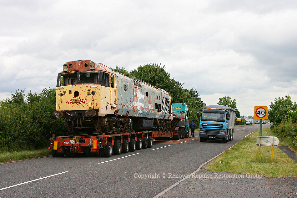 50040 waiting for an escort vehicle