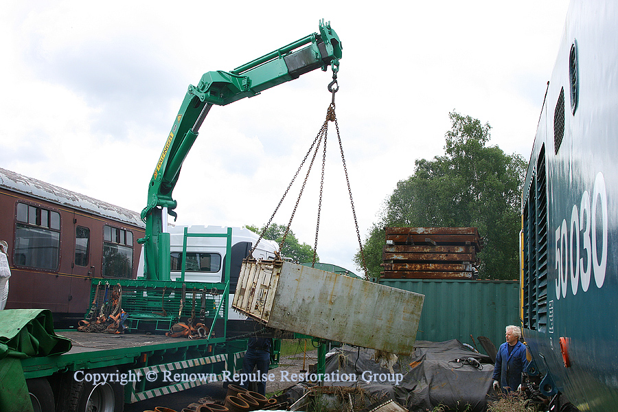 Removal of old electrical cubicle