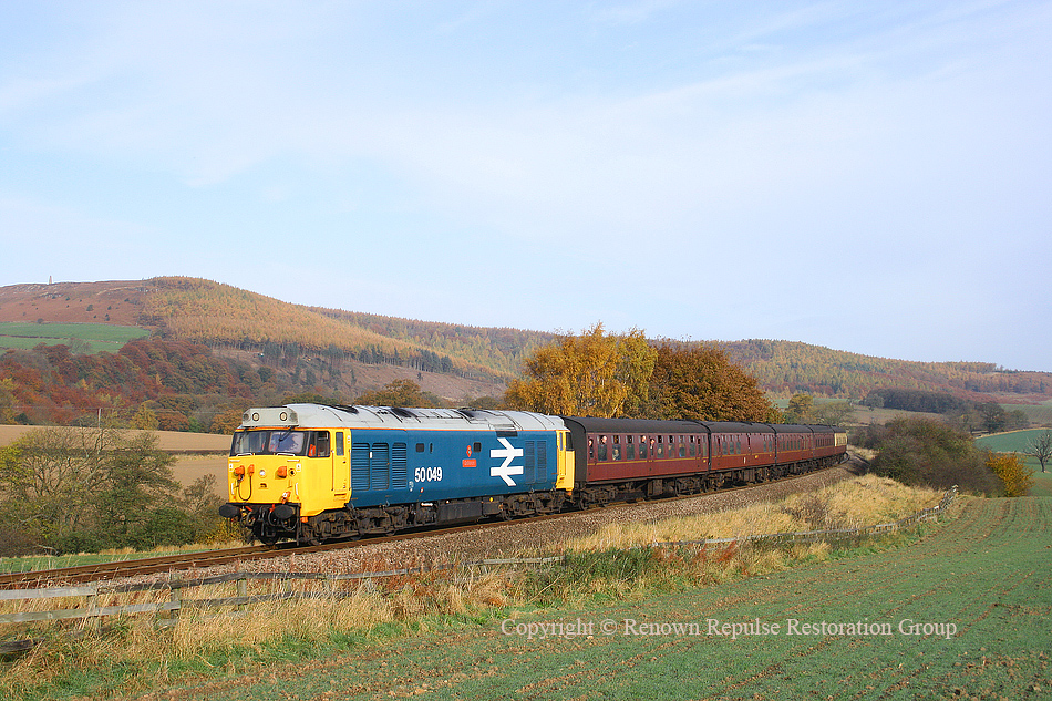 50049 near Battersby in November 2007