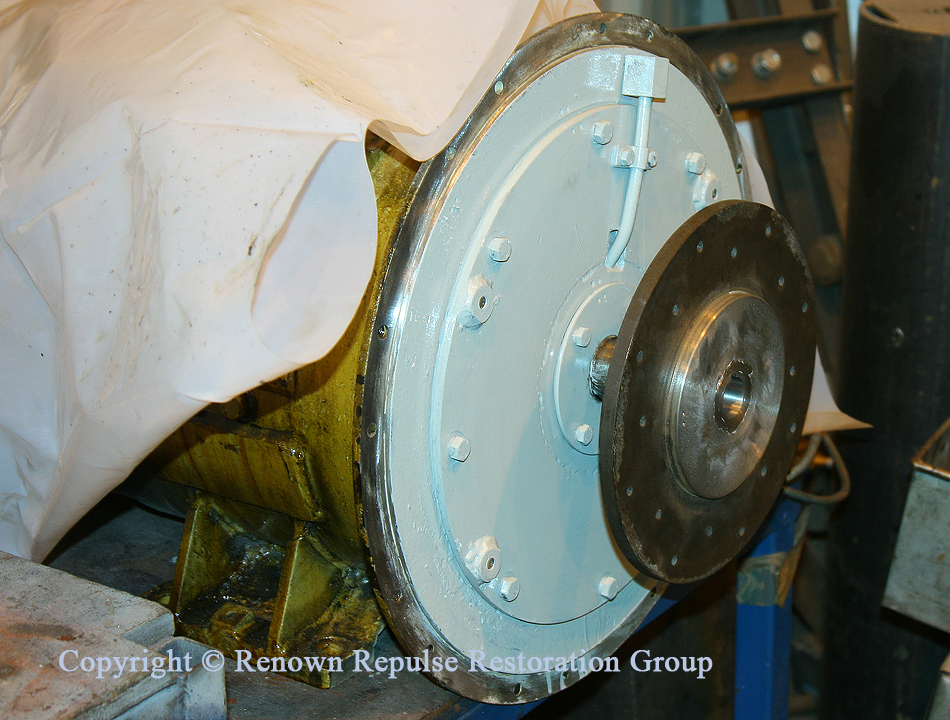 Traction motor blower being refurbished at Bowers April 2010